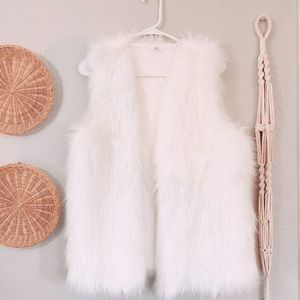 White Fur vest